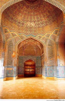  「The Shah Jahan Mosque」の繊細な建築と壮麗な装飾が織りなすイスラム芸術の世界！